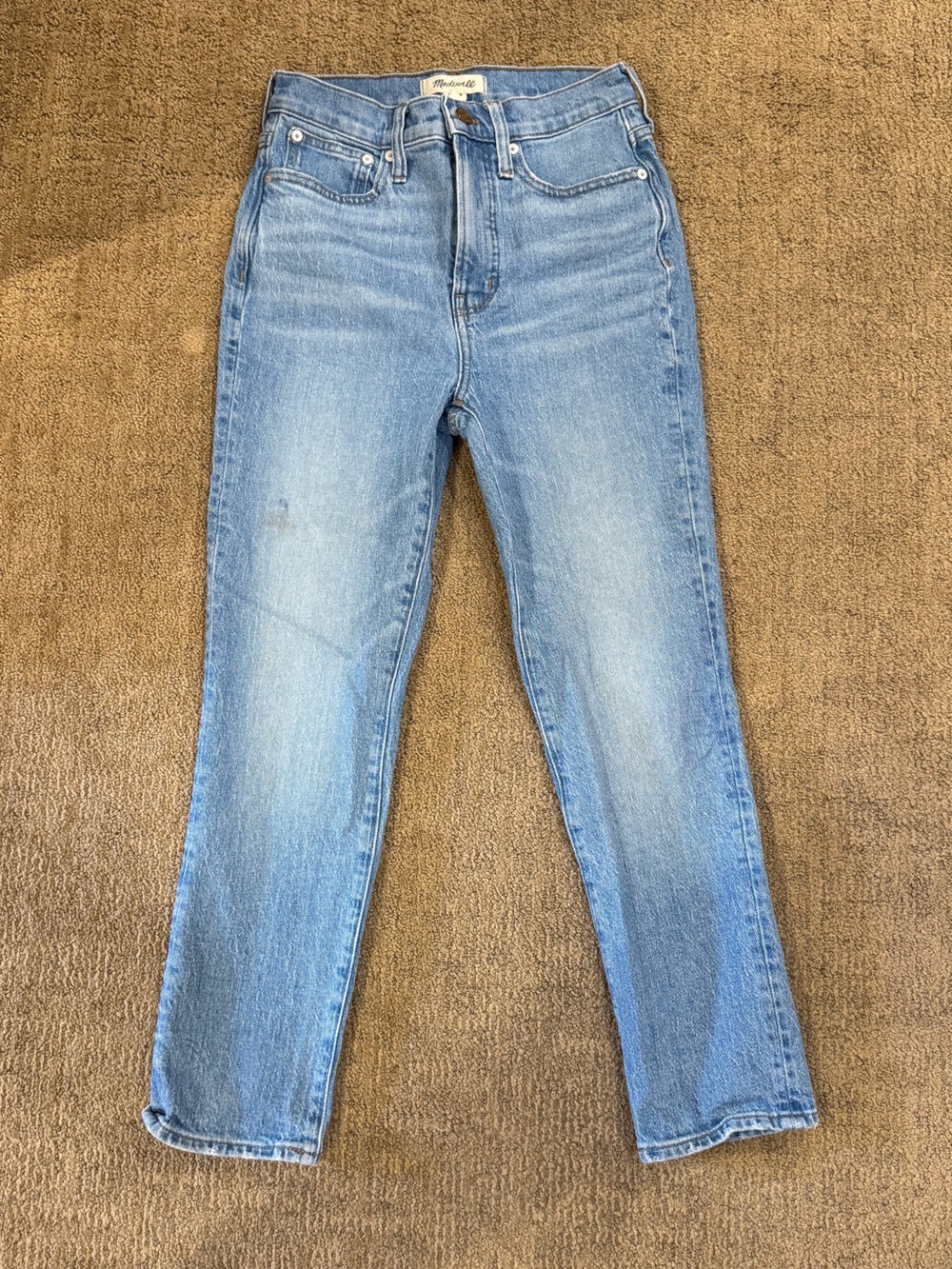 Madewell The Perfect Vintage Crop Jean - Light Blue Denim